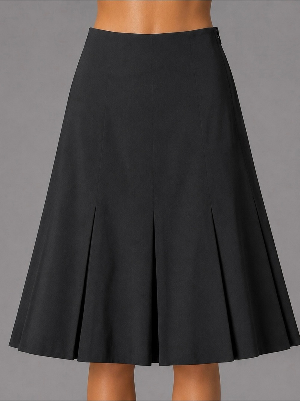 INC International Concepts Black Flare Skirt sz 2